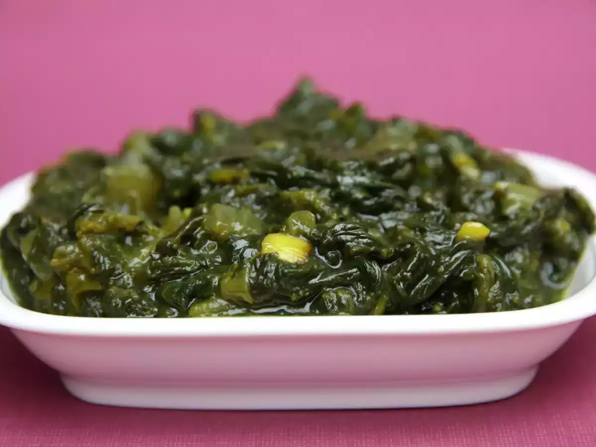 Recipe Afghan spinach with coriander--or the other way around
