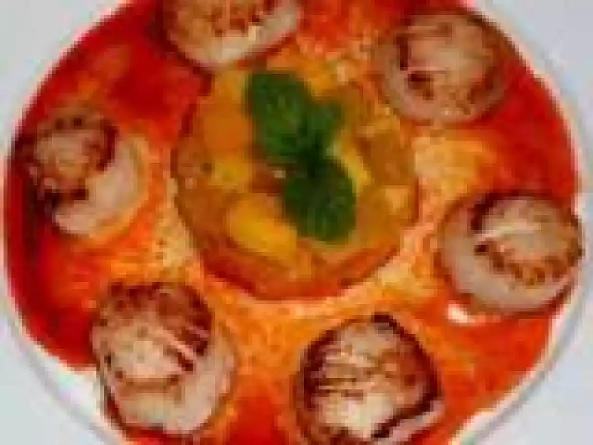 Pan Seared Scallops with Yuzu Kosho Sauce & Mango-Papaya-Peach Chutney