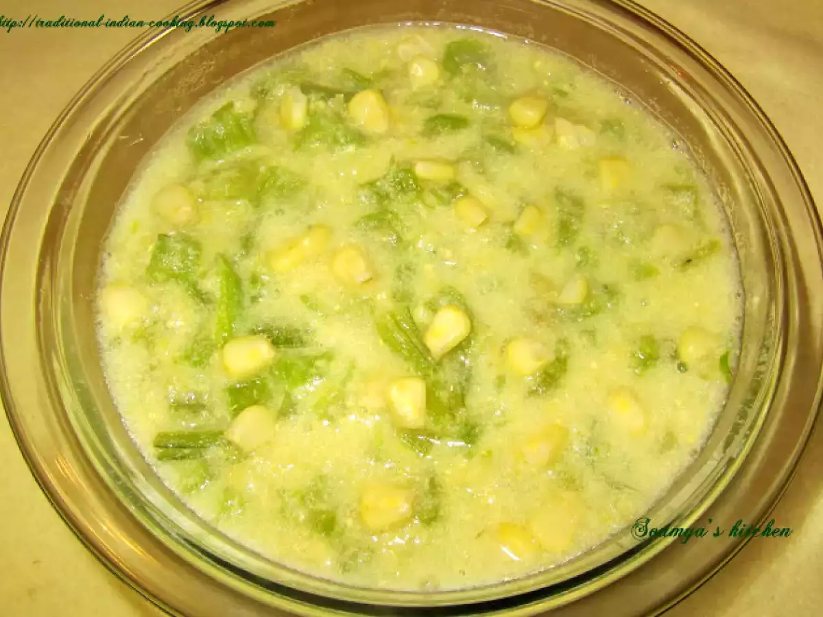 Recipe Celery and sweet corn soup