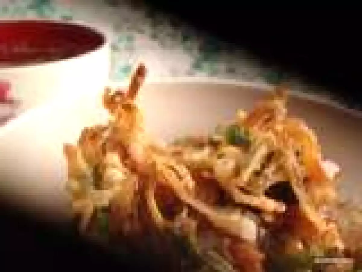 Kaki-age tendon, a fried twist on rice and veggies