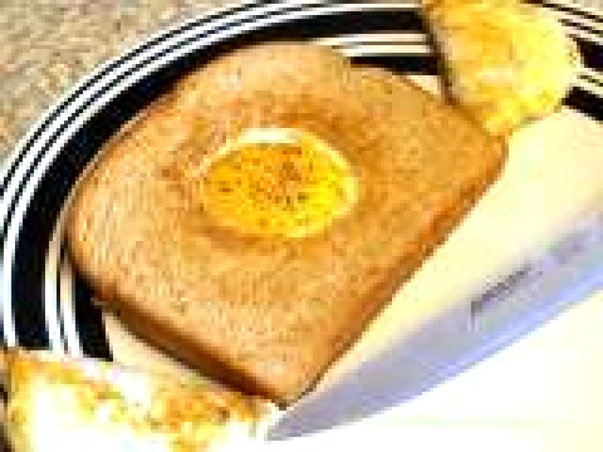 Bird's Nest { Eggs and Toast } by MY MOM'S RECIPES