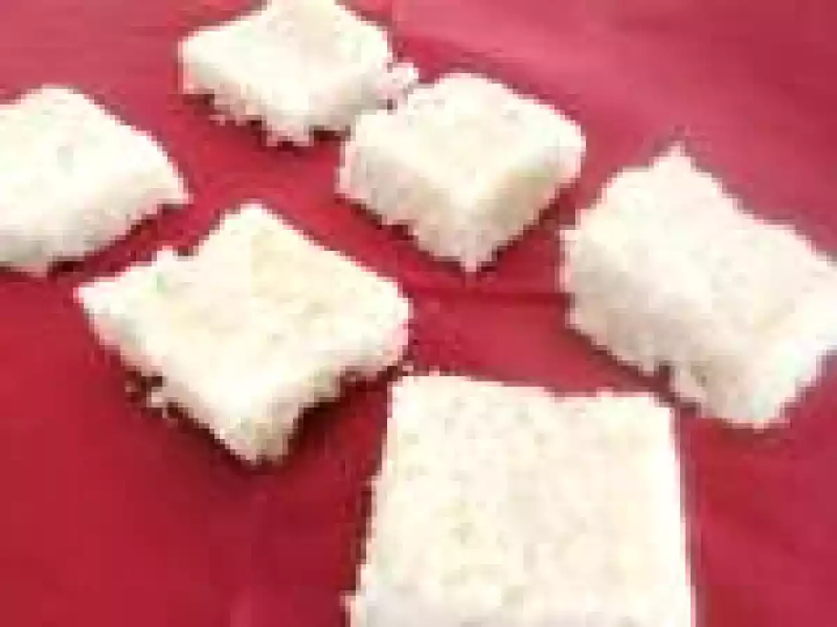 Coconut Burfi ? a microwave recipe
