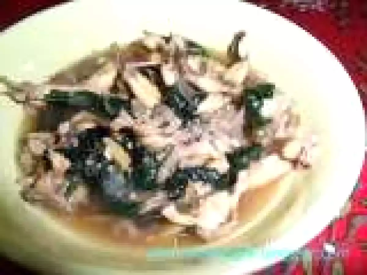 Tinolang Palaka (Frog Stewed with Ginger and Chili Leaves)