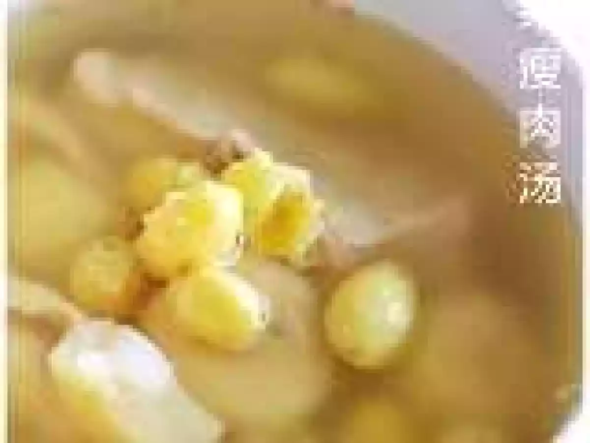 Water Chestnut, Ginkgo and Lean Pork Soup