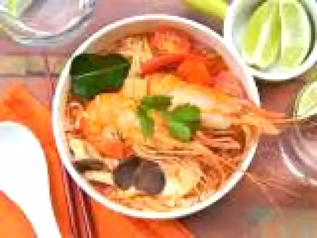 Tom Yum Soup Noodles With Coconut Milk