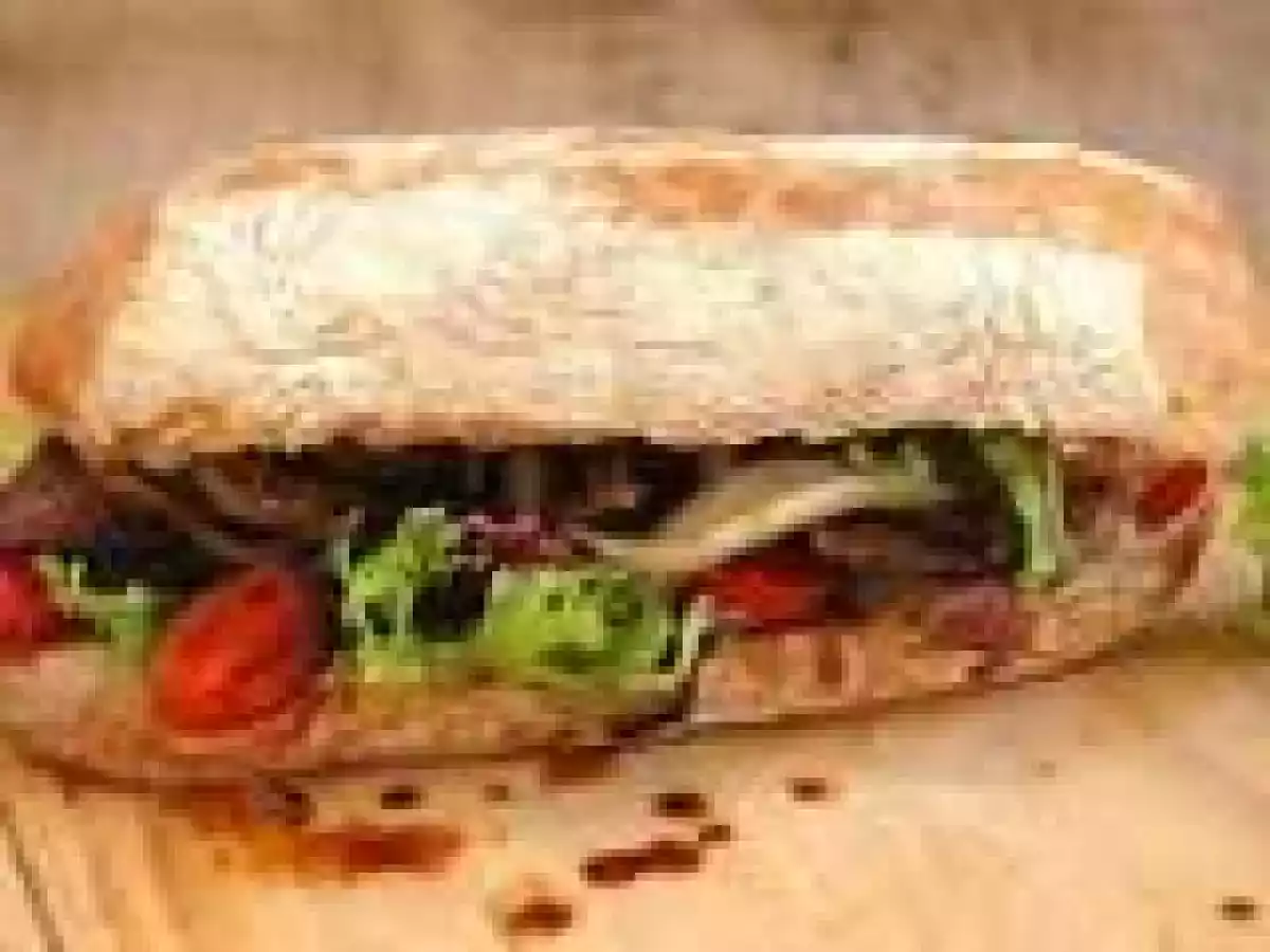 Left over lamb sandwich!
