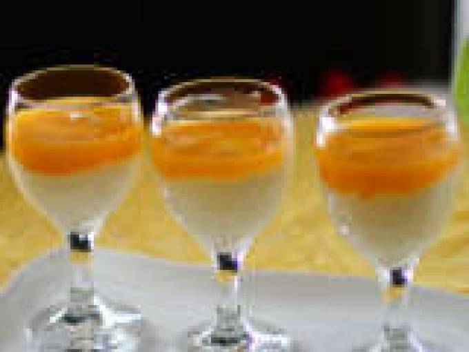 White Chocolate Mousse with Passion Fruit