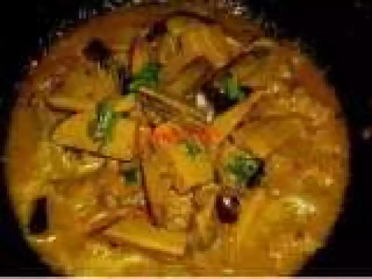 Drumstick brinjal banana Curry