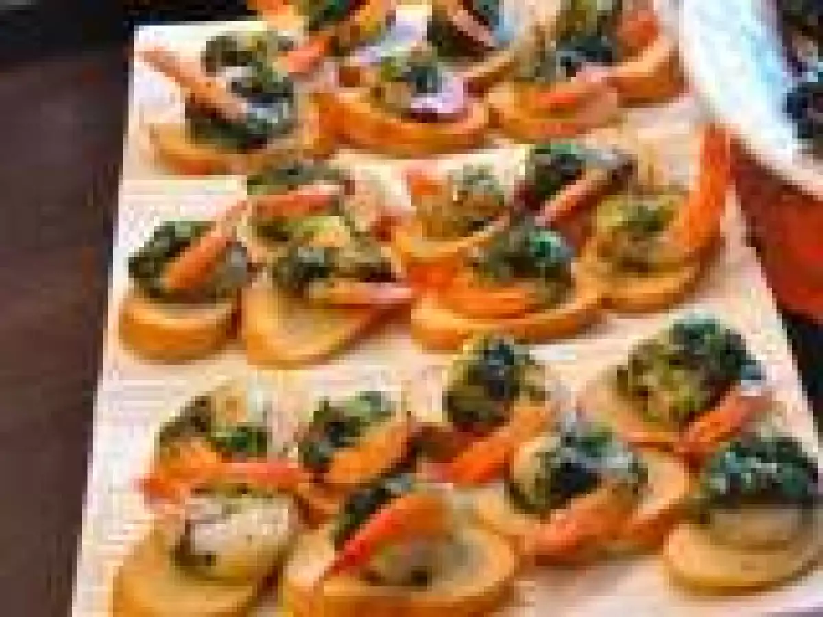 Shrimp and Parsley Toasts