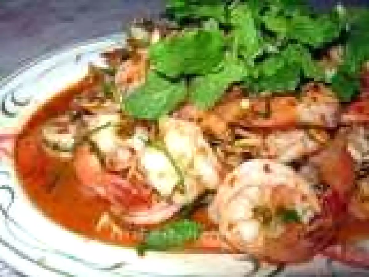 Thai Spicy Shrimps Salad (Plah Koong)