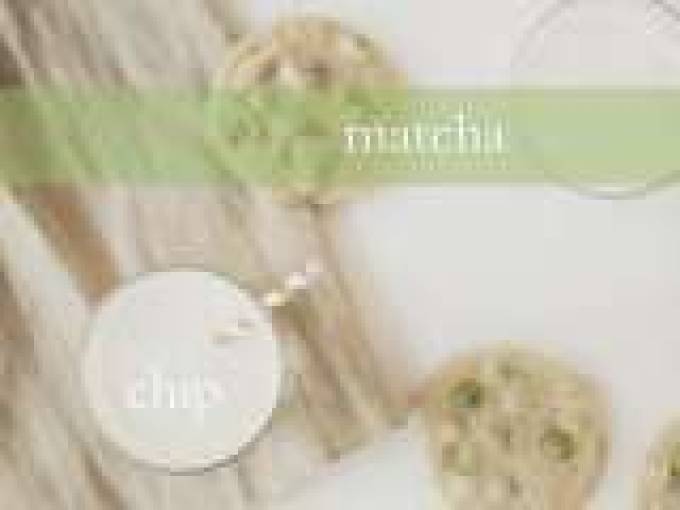Chewy Matcha Chip Cookies