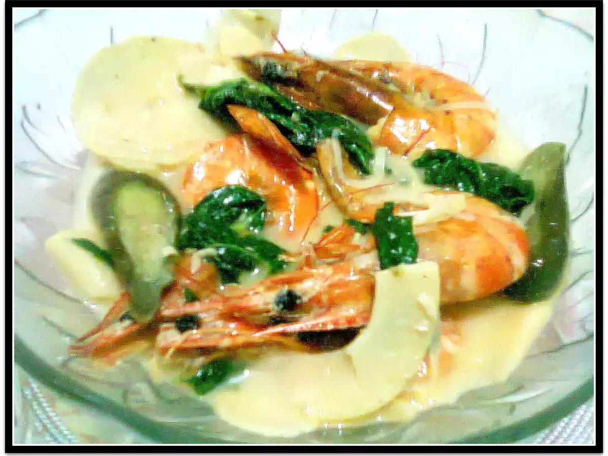 Recipe Bamboo shoots with coconut milk (ginataang labong)