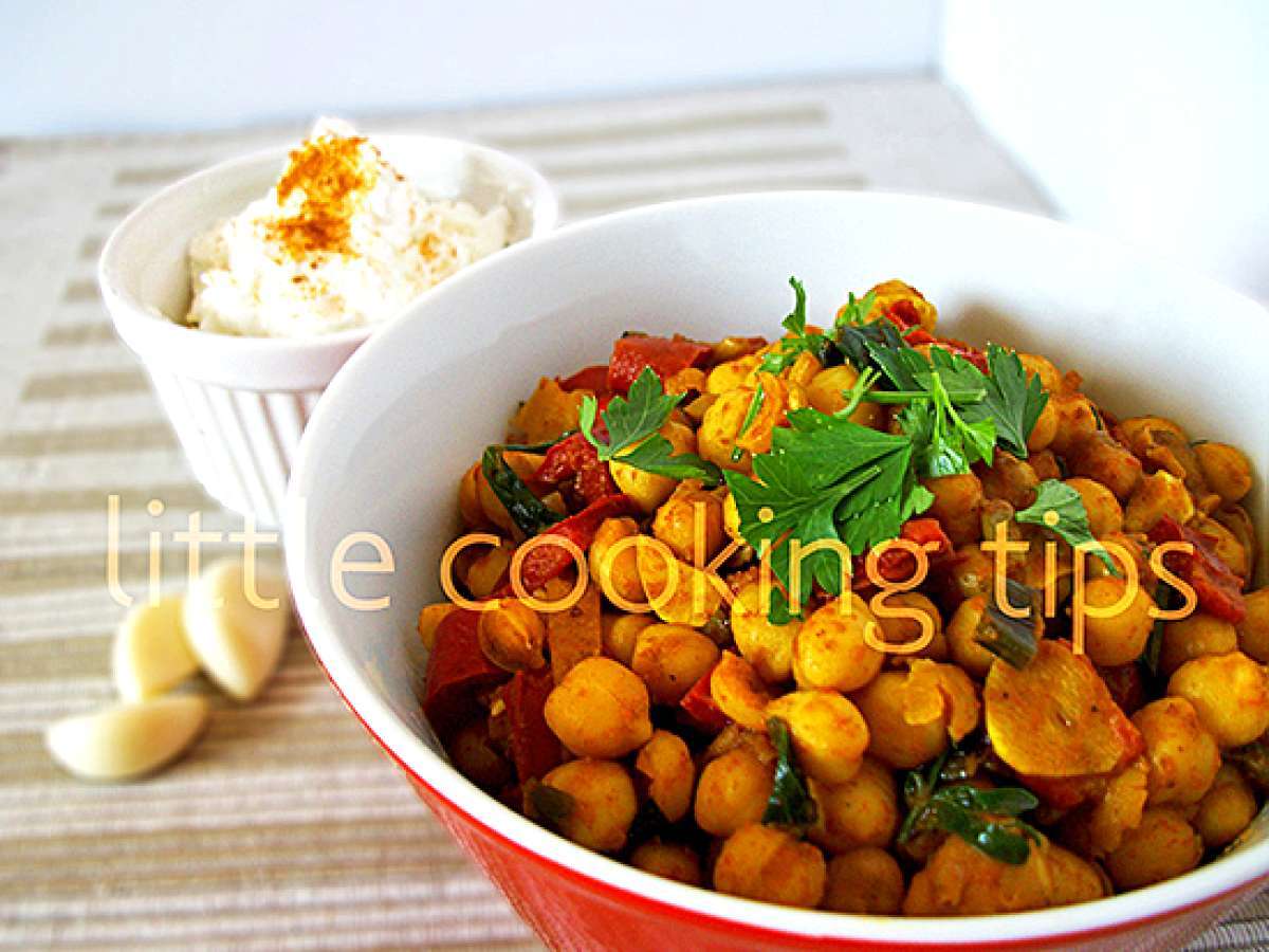 Curry chickpeas (garbanzo beans), Recipe Petitchef