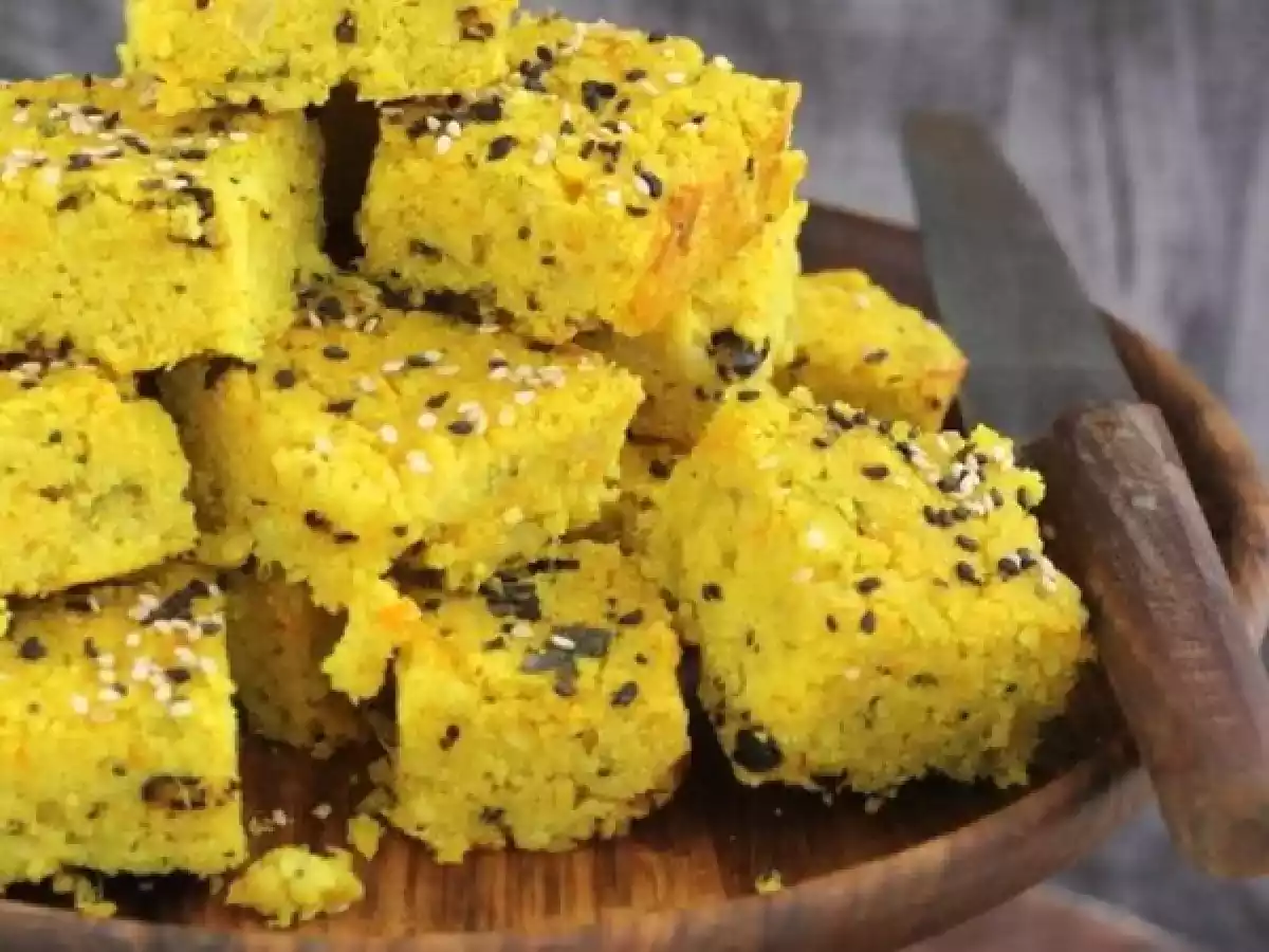 HANDVO - Savory Rice & Lentil Cake (Gluten Free)