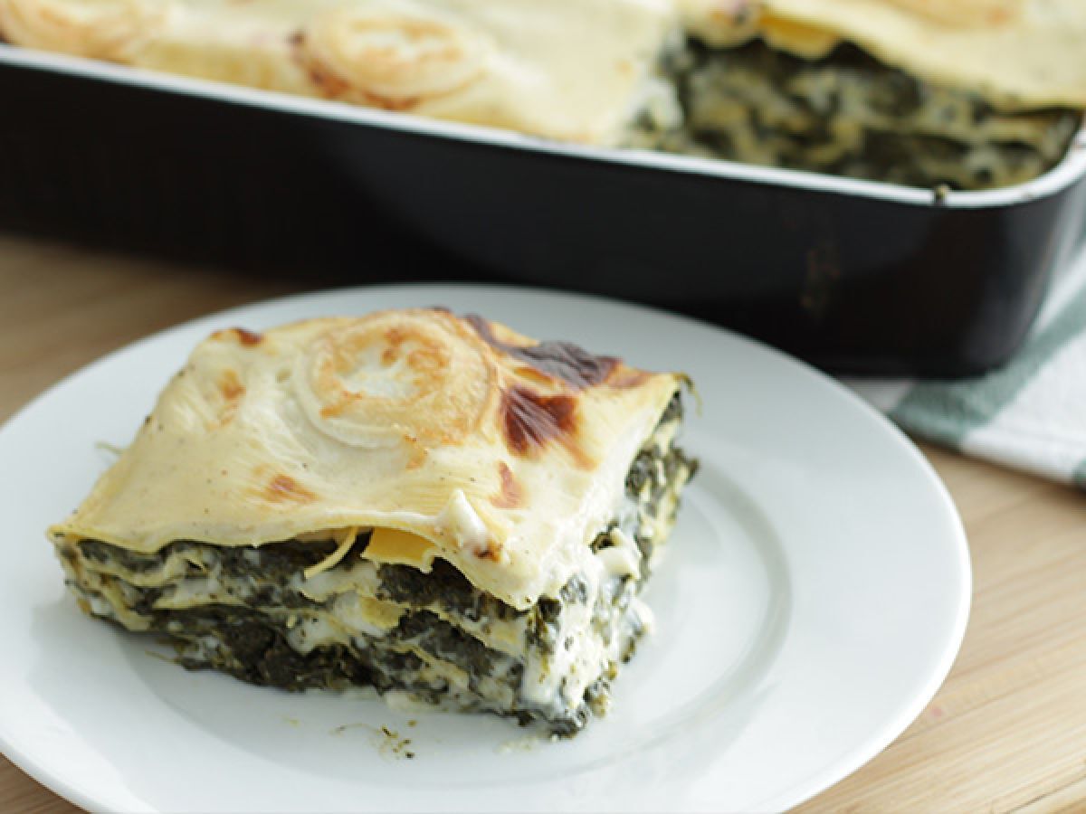 Spinach and goat cheese lasagna - video recipe !