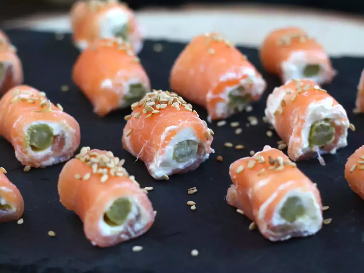 Recipe Salmon rolls with goat cheese - video recipe !