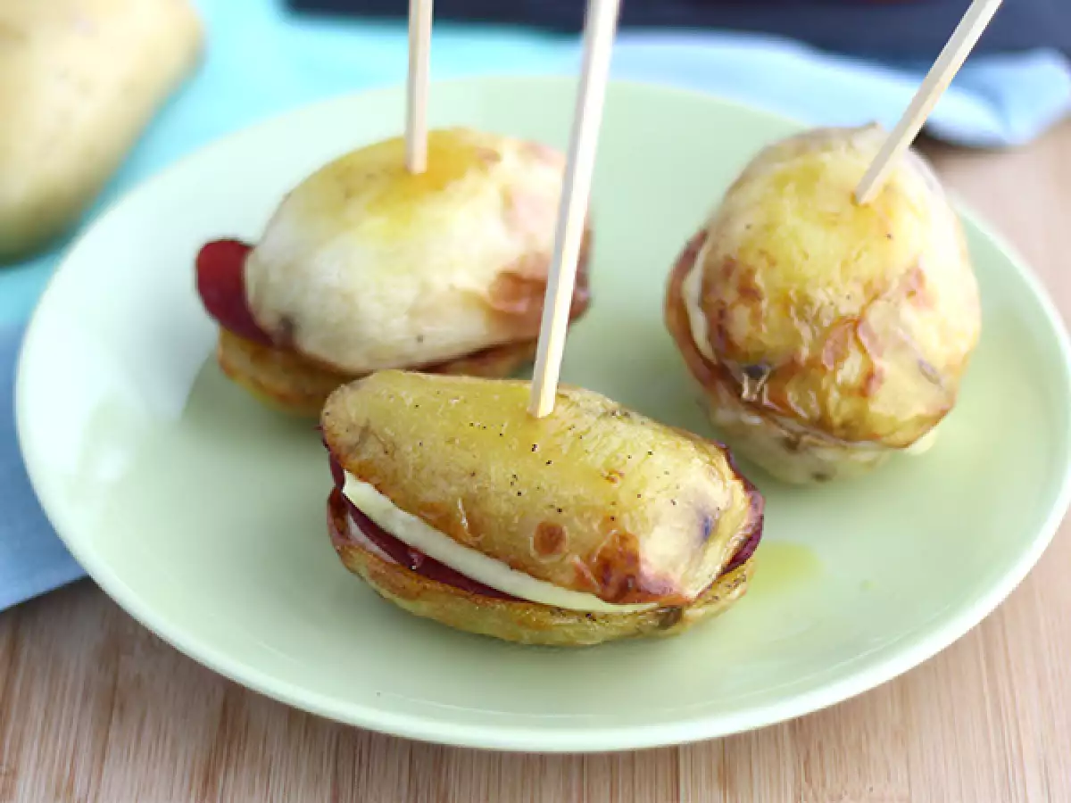 Recipe Raclette potato sandwich