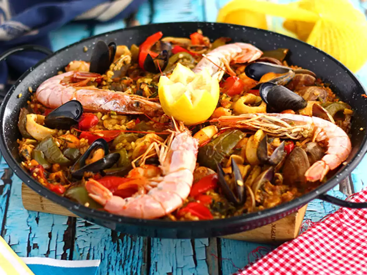 Recipe Seafood paella
