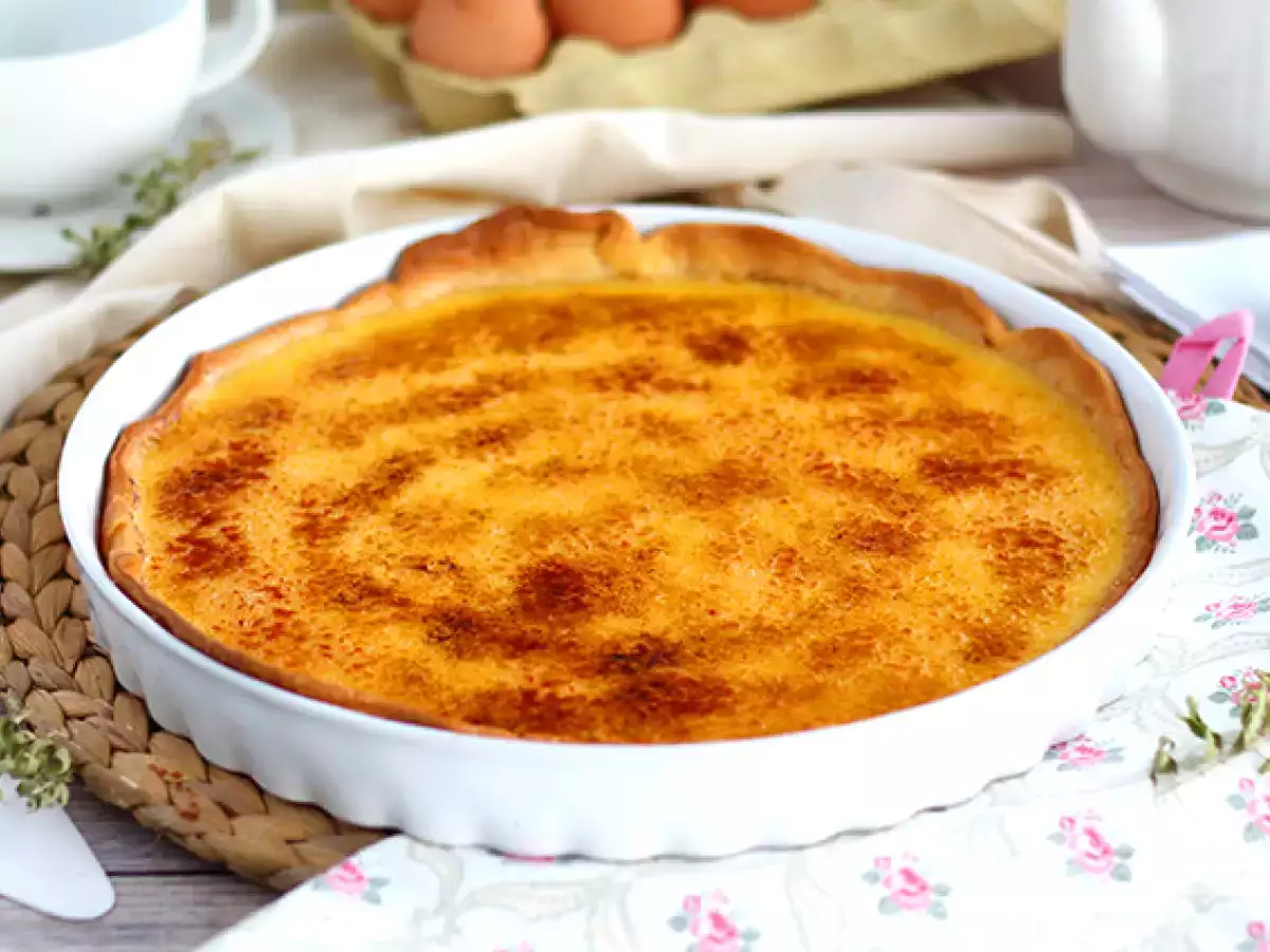 Recipe Crème brûlée tart: a step-by-step refined dessert