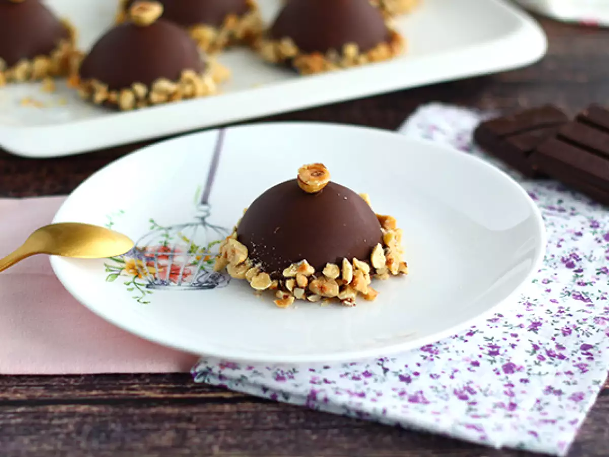 Recipe Ferrero rocher style chocolate domes