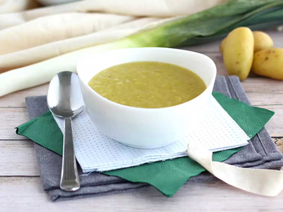 Recipe Easy and quick leek and potato soup