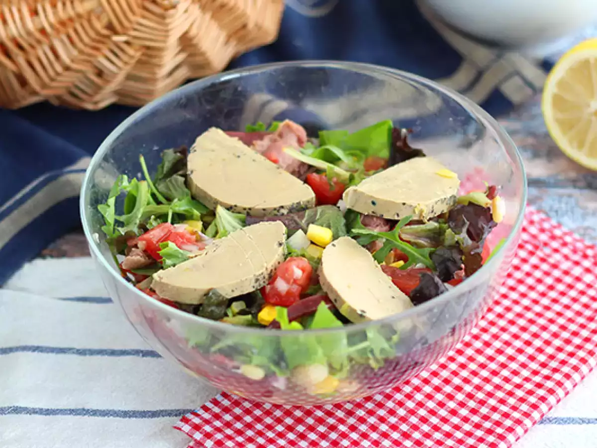 Recipe Landaise salad with foie gras (périgourdine salad)