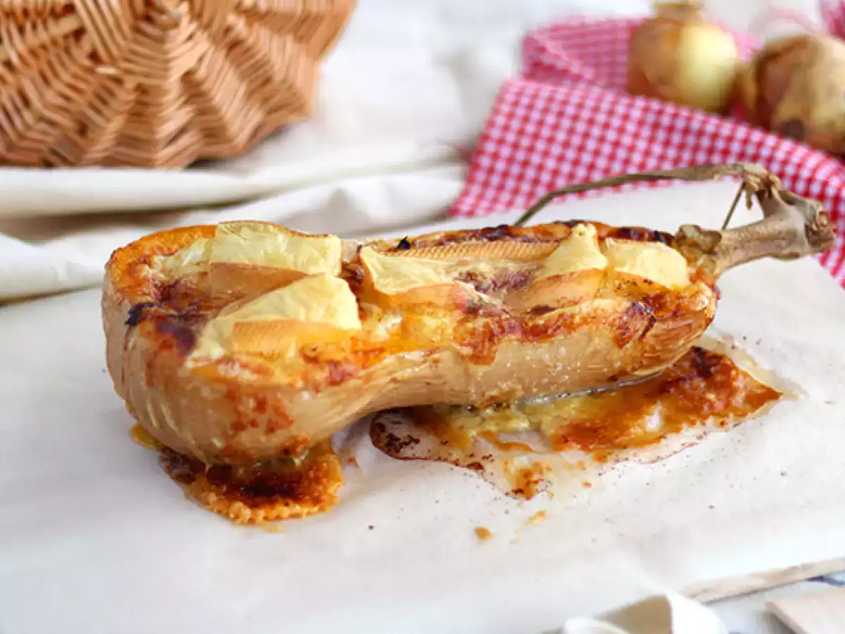 Recipe Butternut squash tartiflette - a cheese and bacon delight