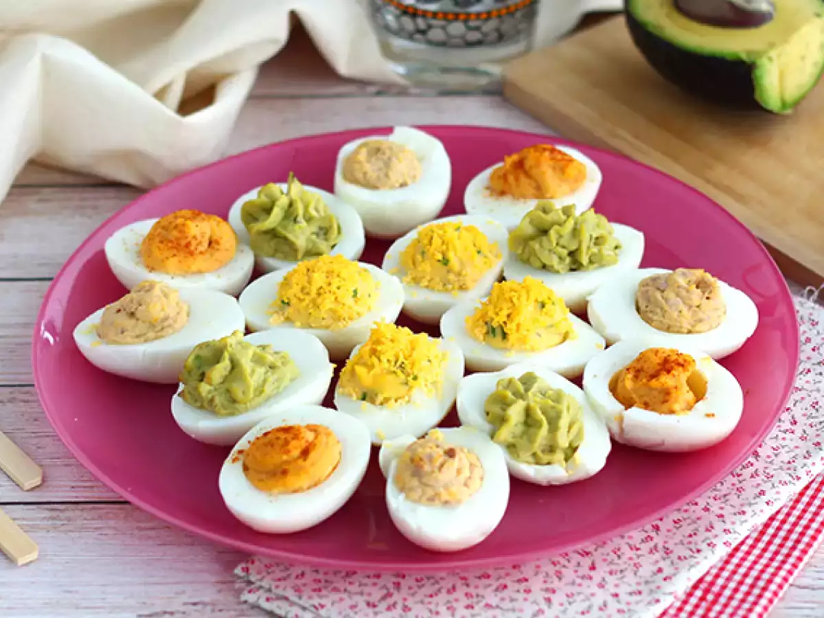 Recipe Deviled eggs, 4 variations