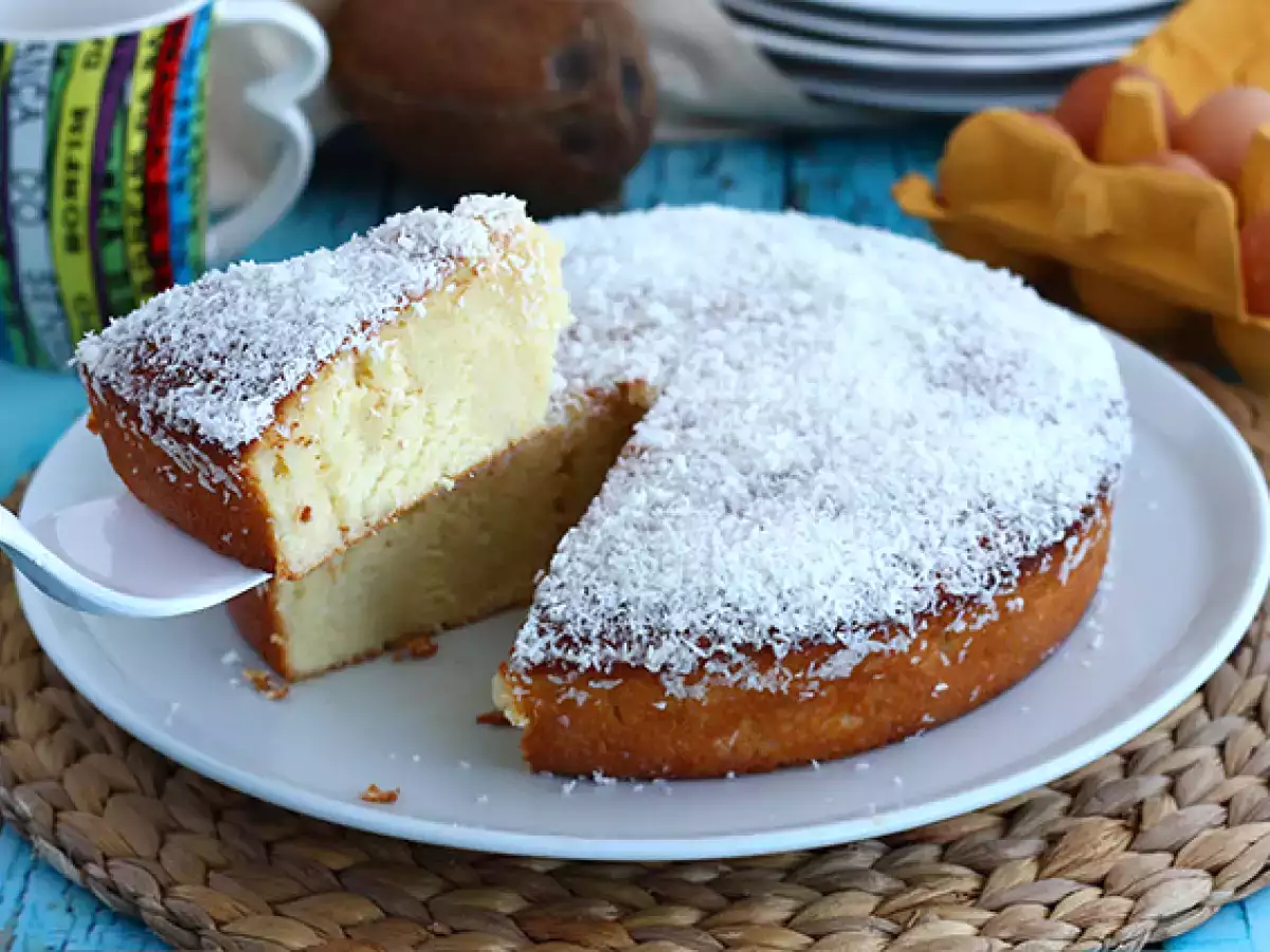 Recipe Brazilian coconut cake - bolo toalha felpuda