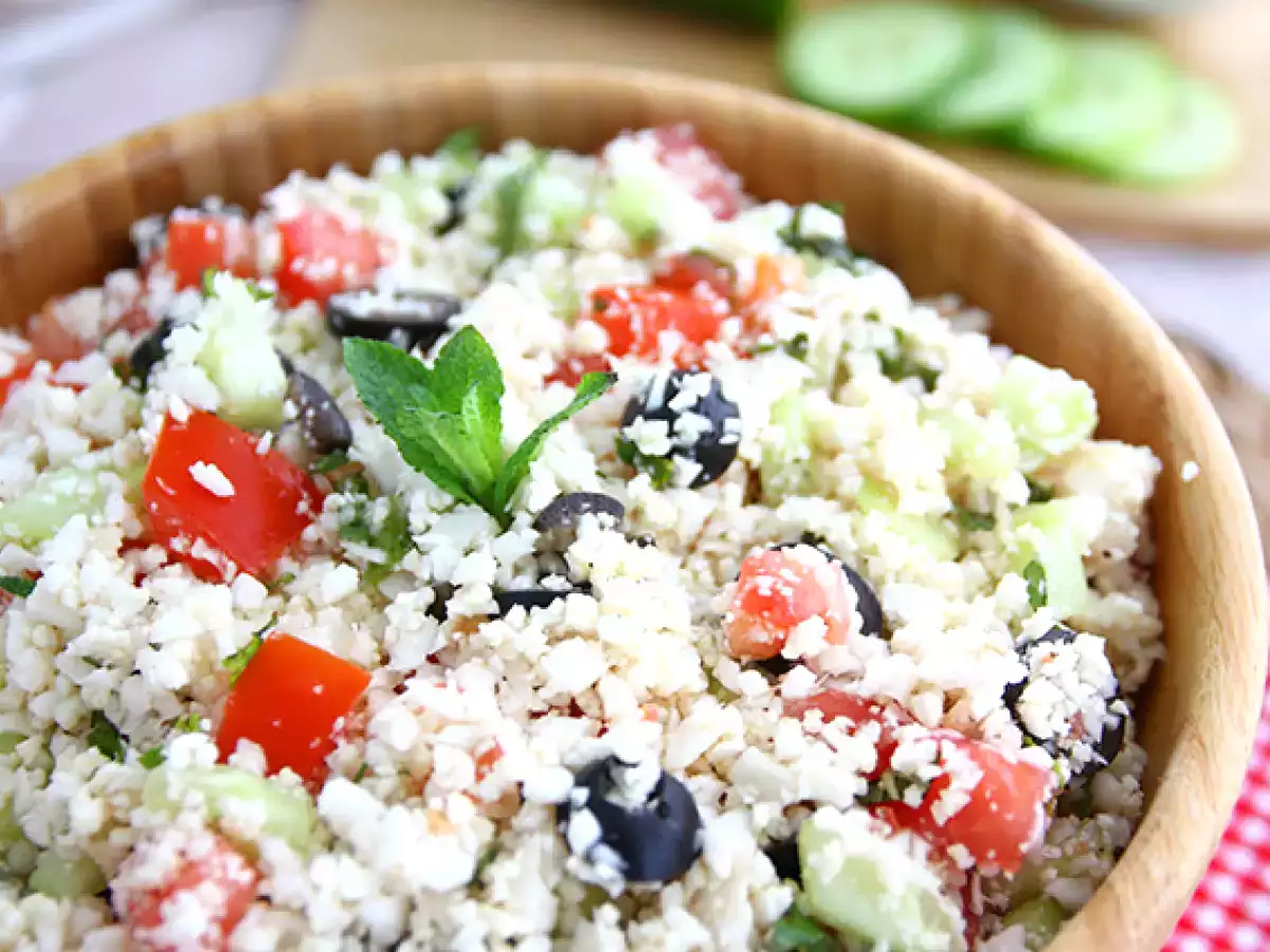 Recipe Cauliflower tabbouleh 100% veggie