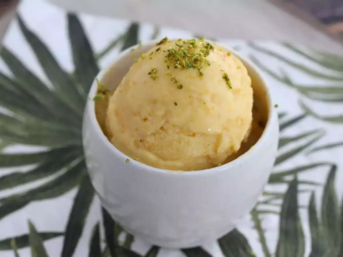 Recipe Mango ice cream without an ice cream maker