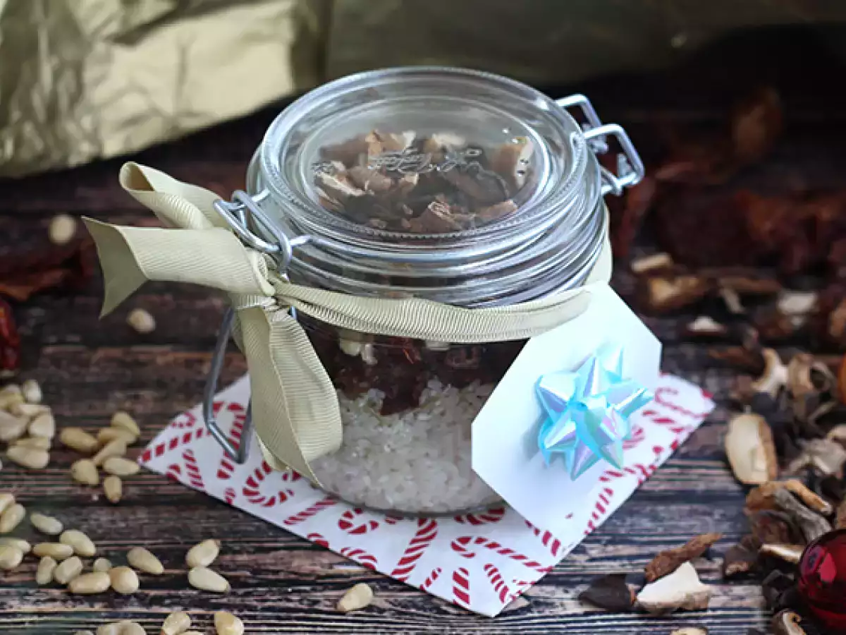 Recipe Risotto kit with sun-dried tomatoes and mushrooms