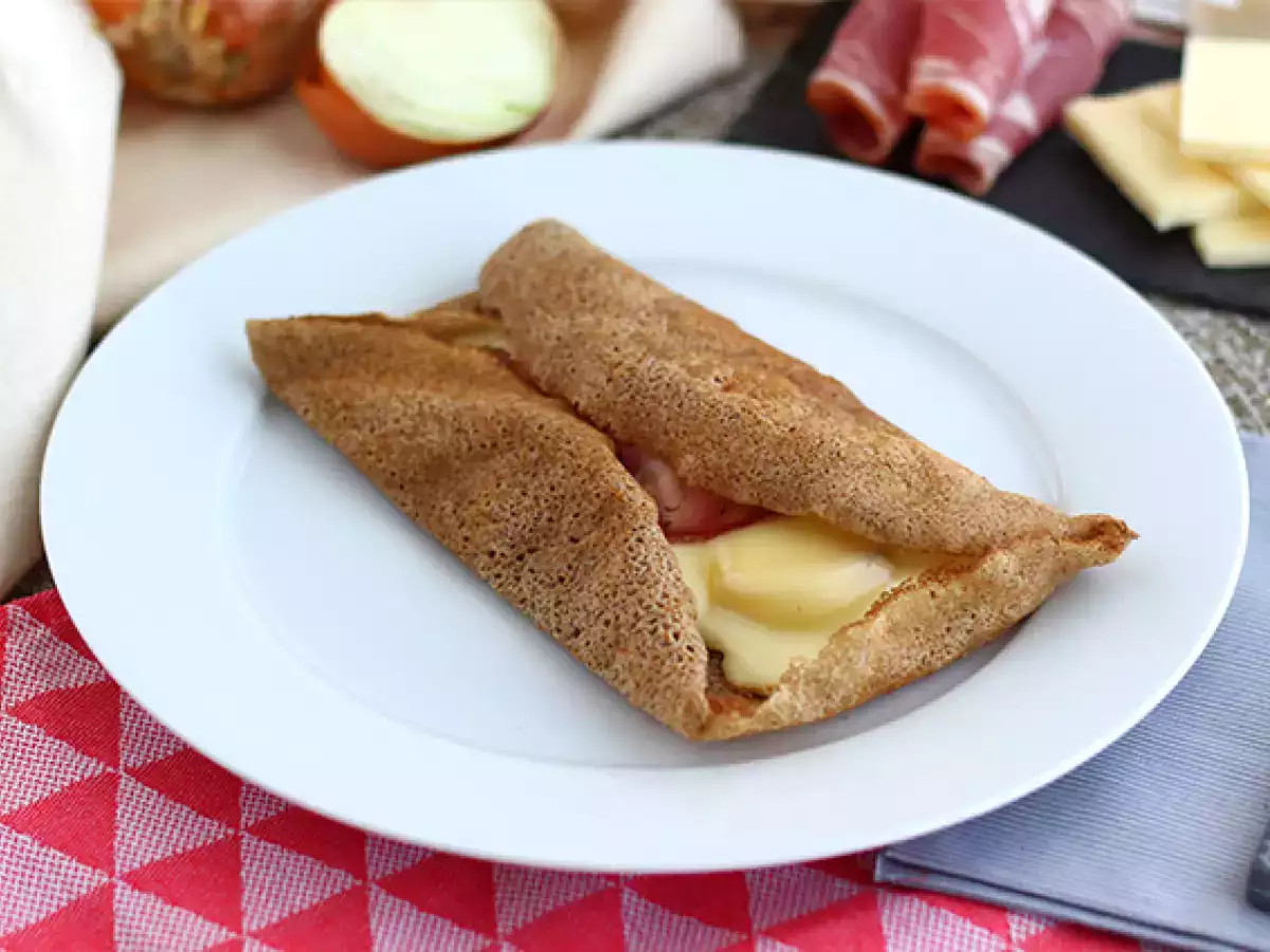 Recipe Buckwheat galette with raclette cheese