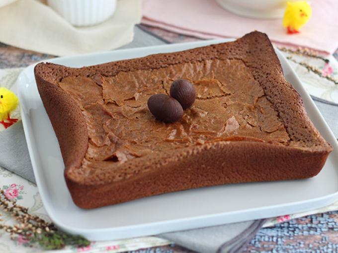 Brownies with easter eggs leftovers