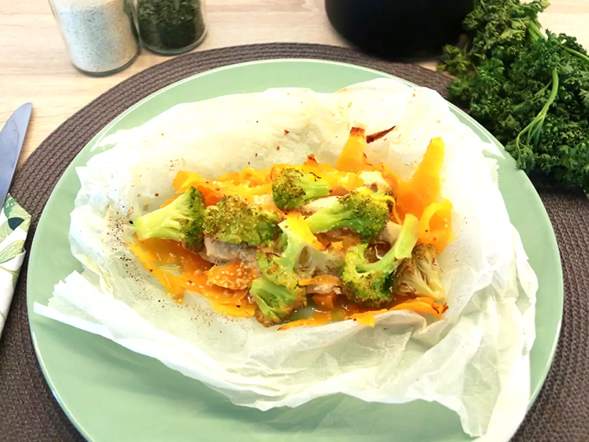 Recipe Easy and healthy chicken in parchment