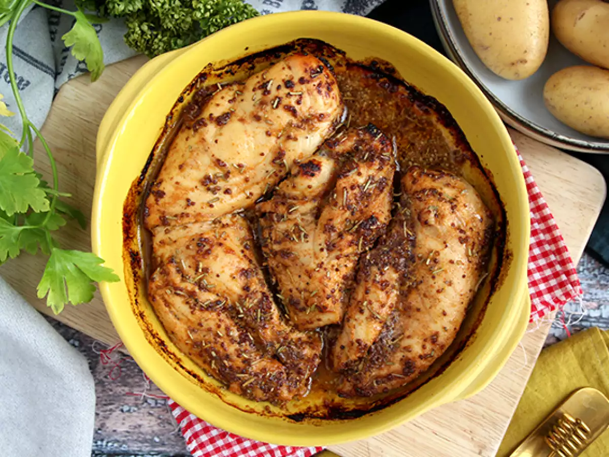 Recipe Honey and mustard baked chicken