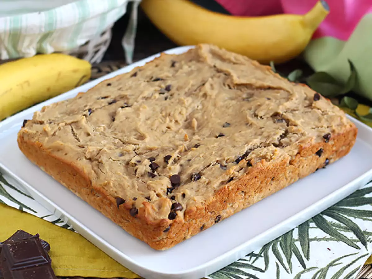 Recipe Vegan and gluten-free banana bread with chocolate chips