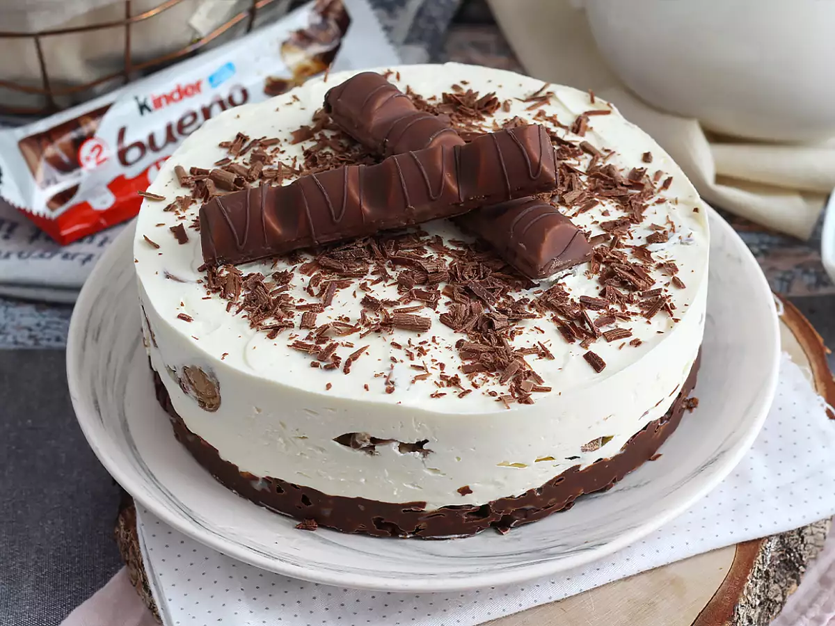 Recipe No-bake kinder bueno cheesecake