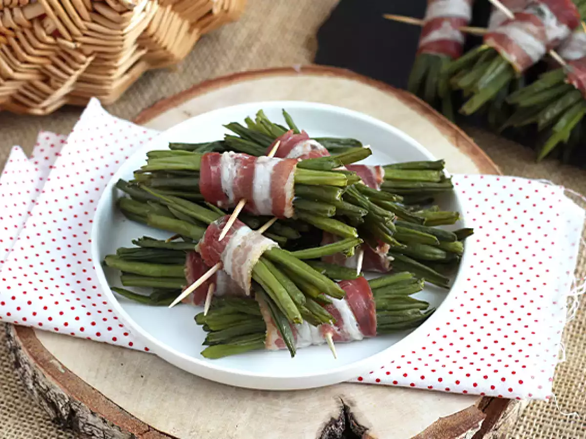 Recipe Green bean and bacon bundles