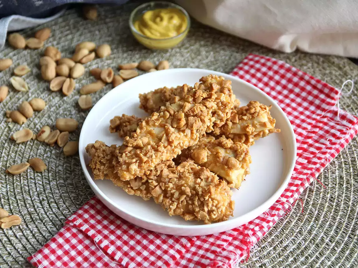 Recipe Chicken breaded with peanuts