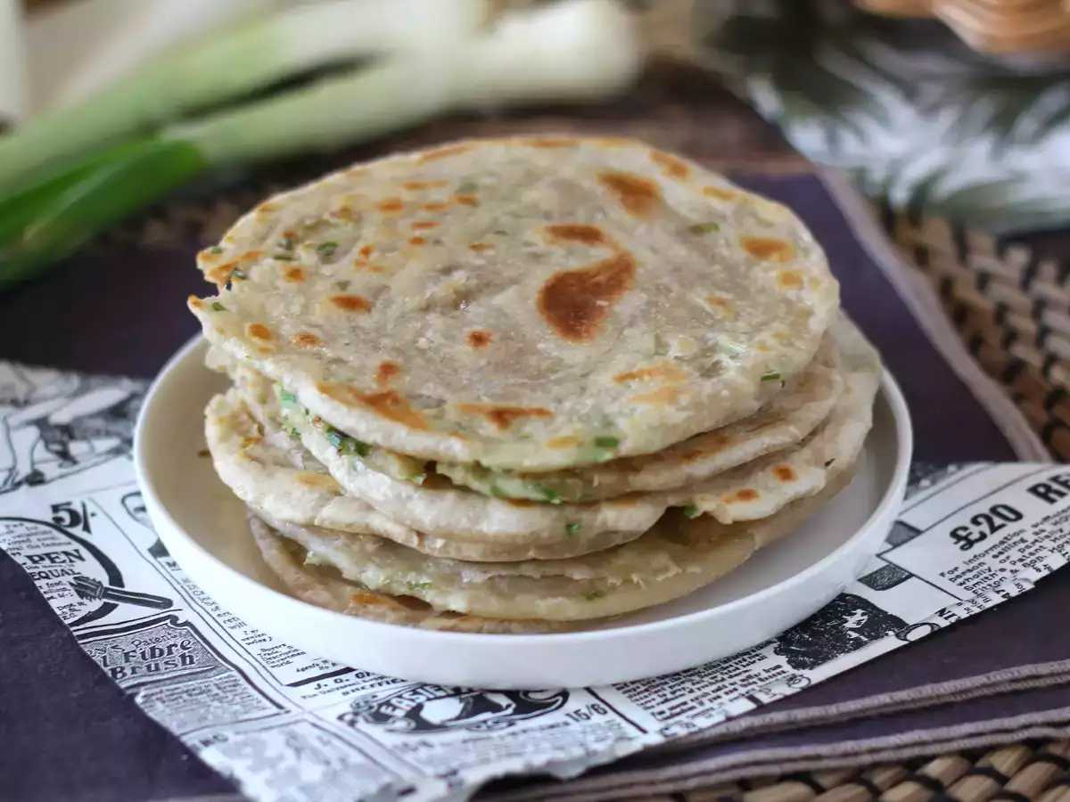 Recipe Chinese scallion pancakes