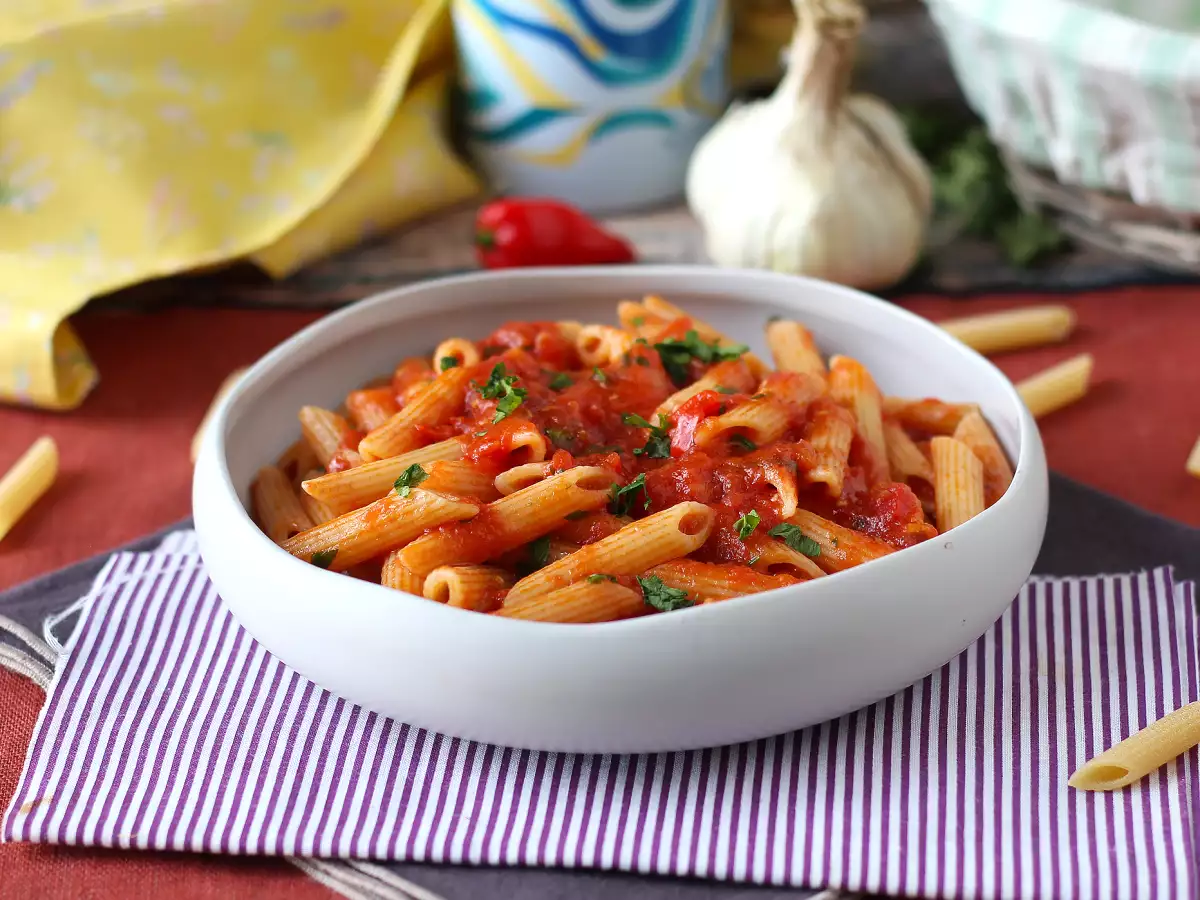 Recipe Pasta all'arrabbiata: a heart-warming italian classic!