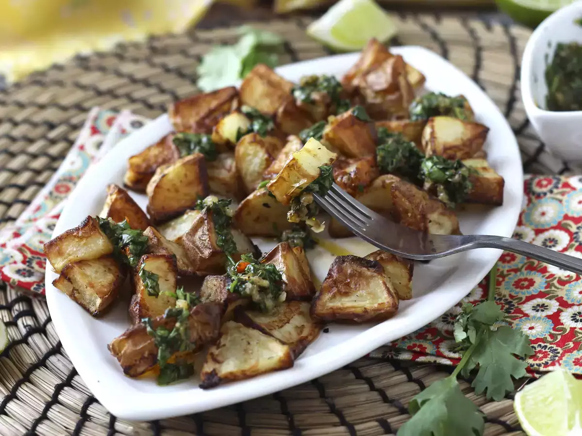 Recipe Baked potatoes with chimichurri