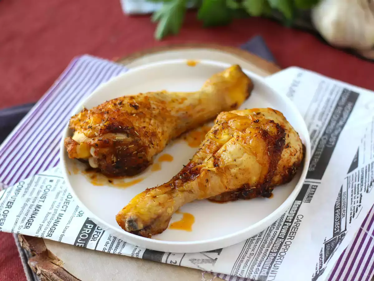 Recipe Oven marinated chicken drumsticks - super quick to make!