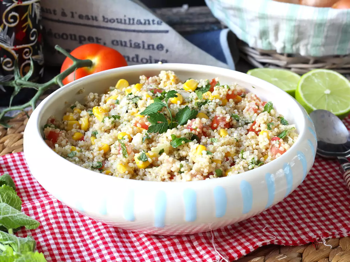Recipe Quinoa salad with a tabbouleh flavor: refreshing and even healthier