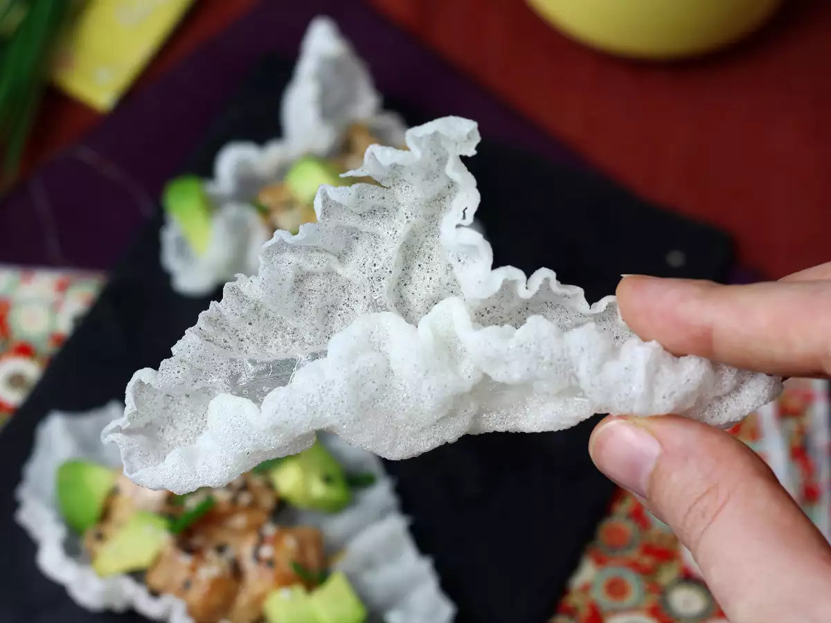 Recipe How to make rice paper chips?