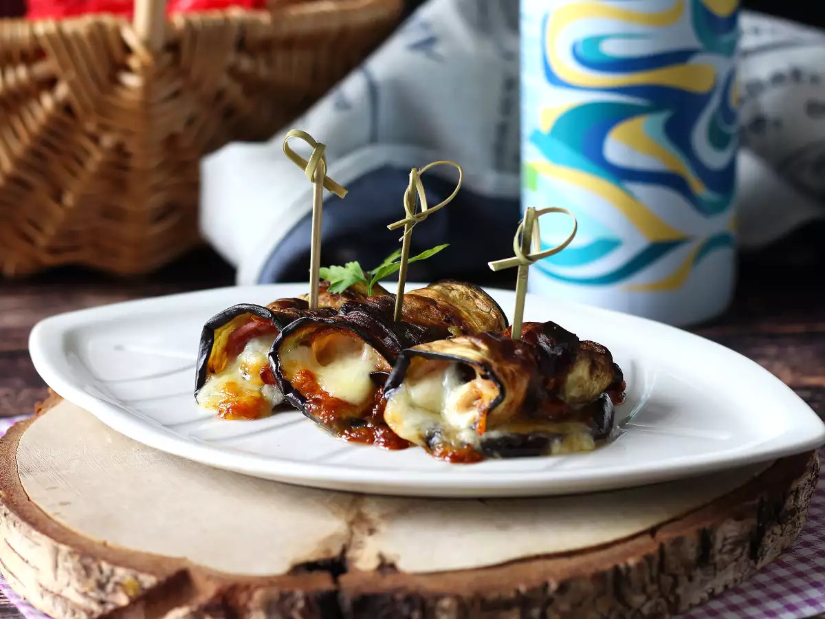 Recipe Air fryer eggplant rolls - involtini