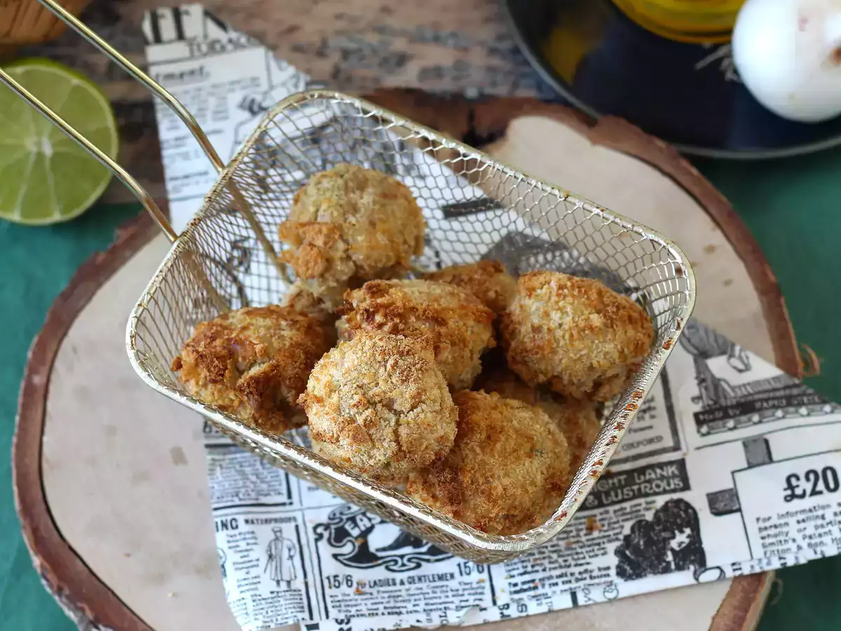 Recipe Crispy tuna fritters with air fryer: an irresistible aperitif!