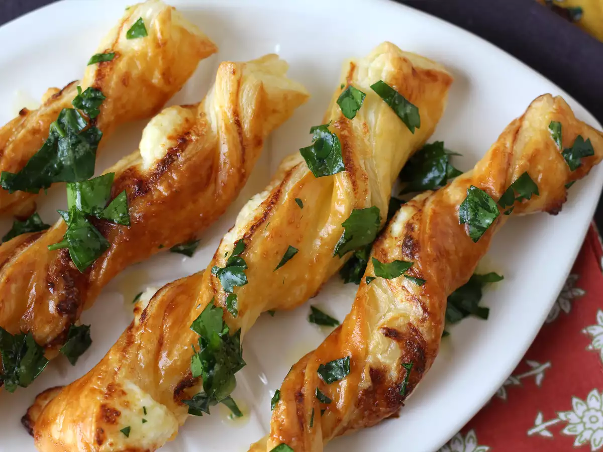 Recipe Flaky cheese twists with airfryer