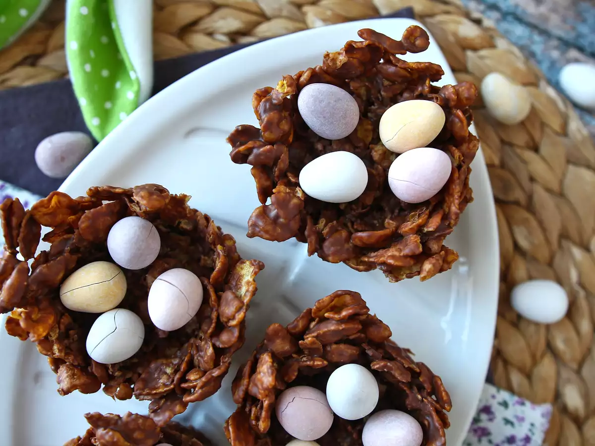 Recipe Desert roses easter nests